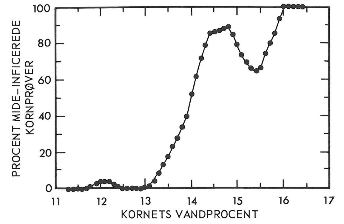 Sandsynlighed for melmider og kornmider i korn